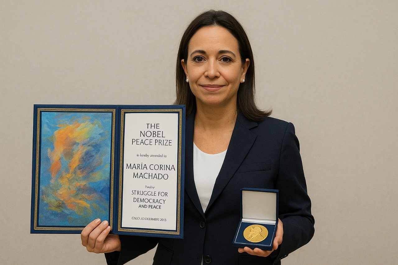María Corina Machado recibe el Premio Nobel de la Paz