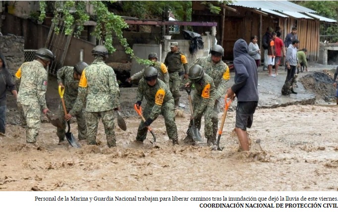 México acelera búsqueda de desaparecidos tras intensas lluvias