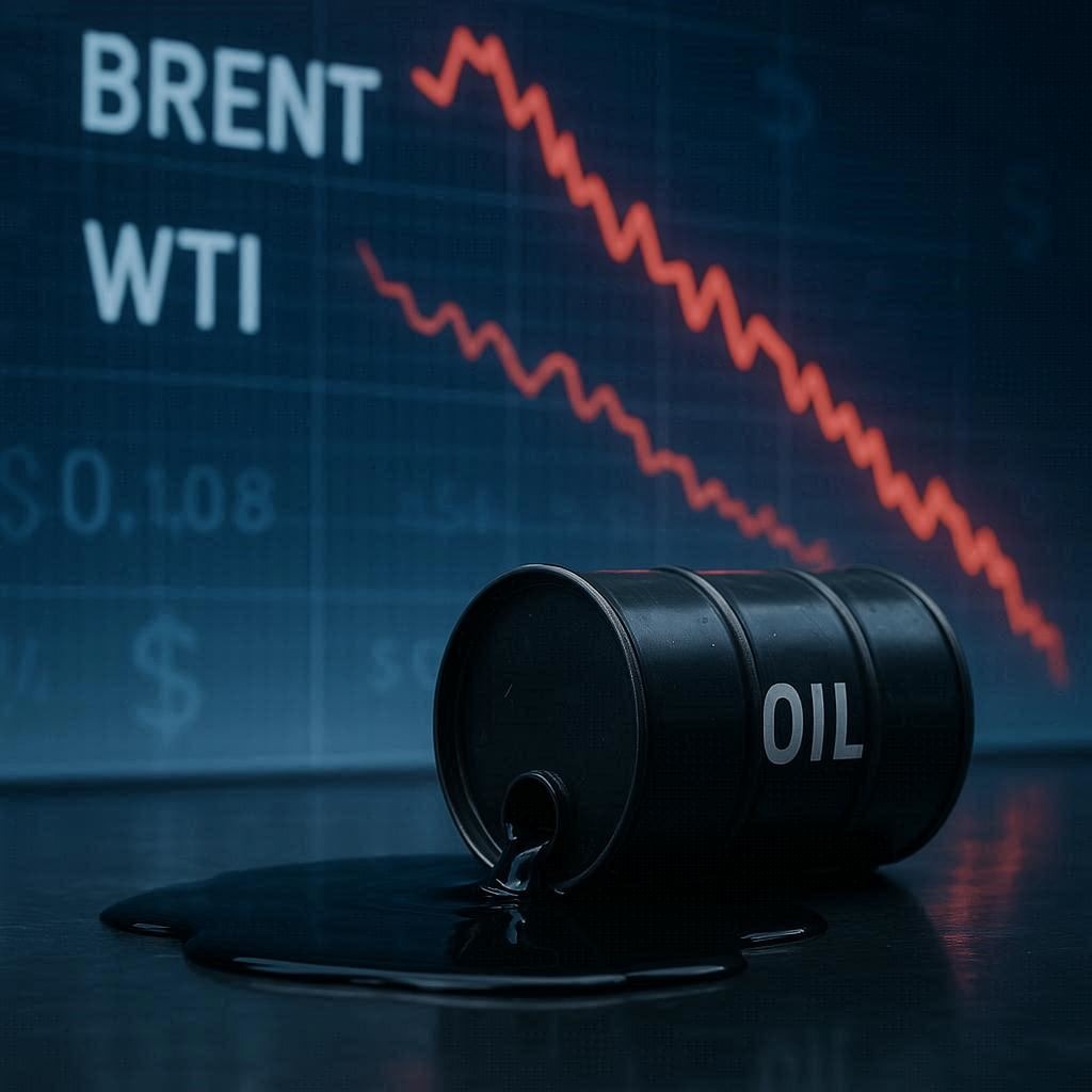 Petróleo cae ante exceso proyectado de oferta y fricciones comerciales