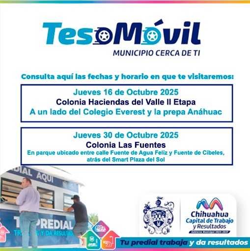 ‘Tesomóvil’ ofrecerá descuentos de hasta 100 % en recargos del predial en colonias