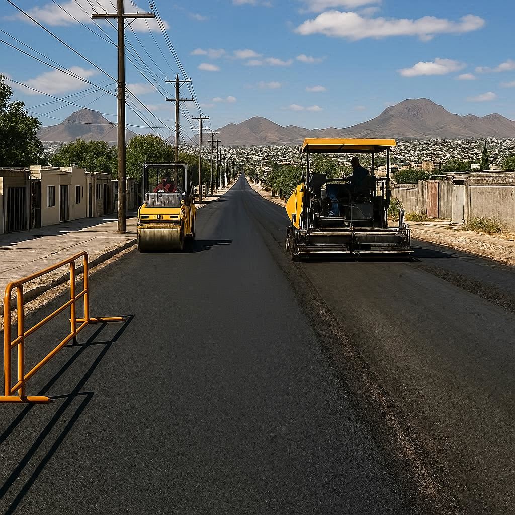 Supervisan recarpeteo de calle Luis de Angosturas en zona San Felipe