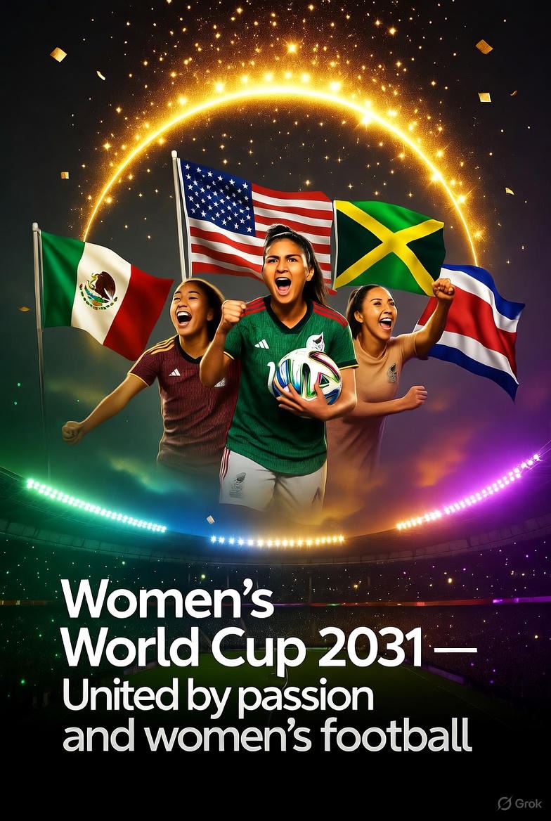 México se une a EE.UU., Jamaica y Costa Rica para aspirar a organizar el Mundial Femenino 2031