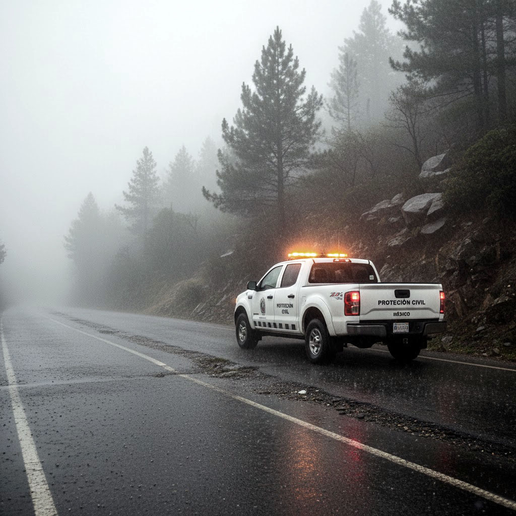 CEPC prevé descenso de temperaturas y lluvias en zonas serranas del estado