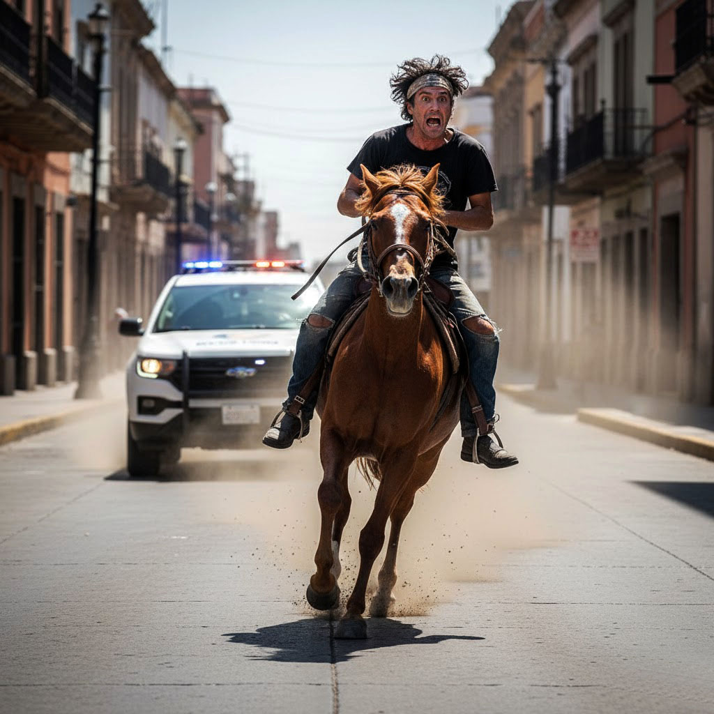 Robo de caballo provoca intensa persecución en Ciudad de Chihuahua