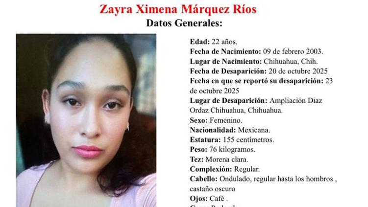 Desaparece una joven de 22 años en la colonia Ampliación Díaz Ordaz; autoridades investigan