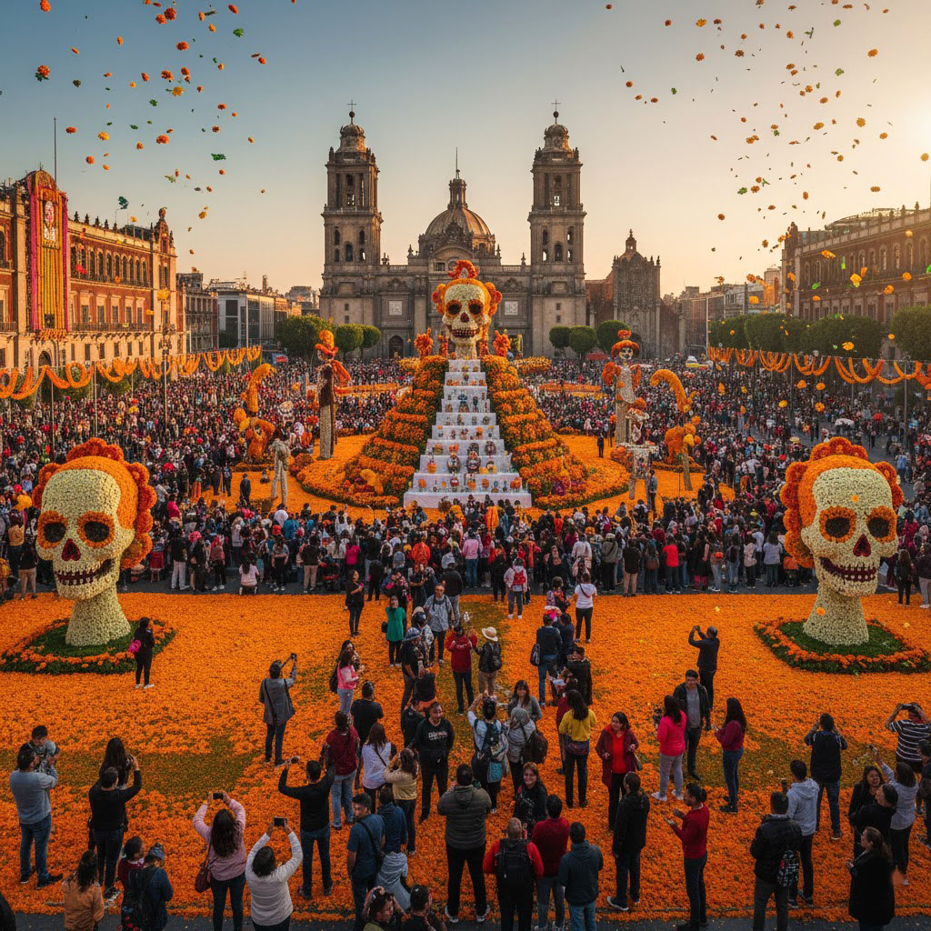 México celebra 700 años de la fundación de Tenochtitlan y arranca ofrendas monumentales