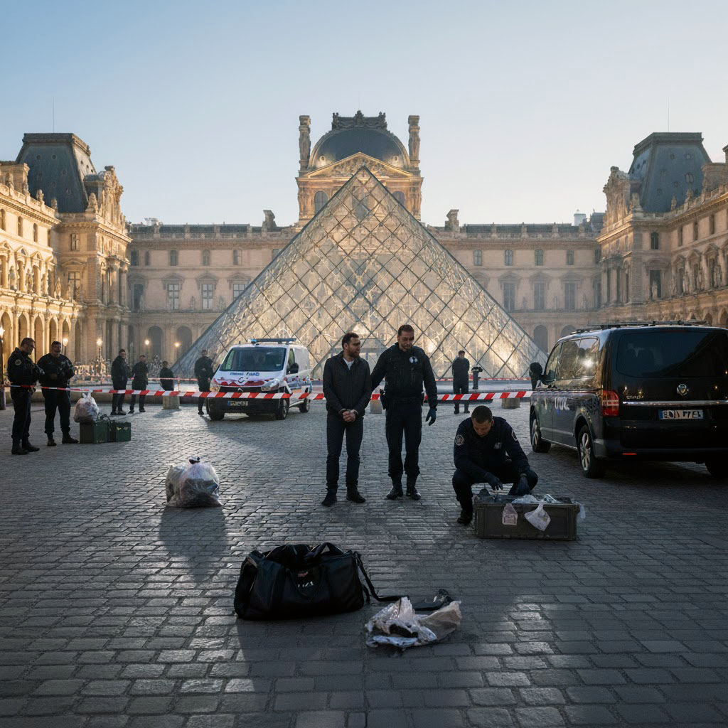 Louvre: dos sospechosos arrestados y la investigación avanza tras el robo de obras maestras