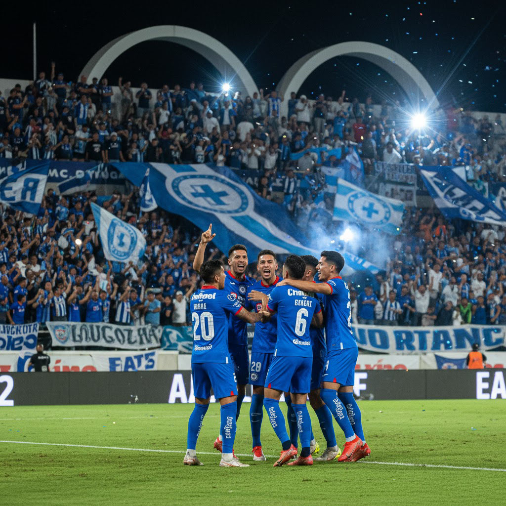 Cruz Azul se apodera del liderato de la Liga MX tras triunfo contundente