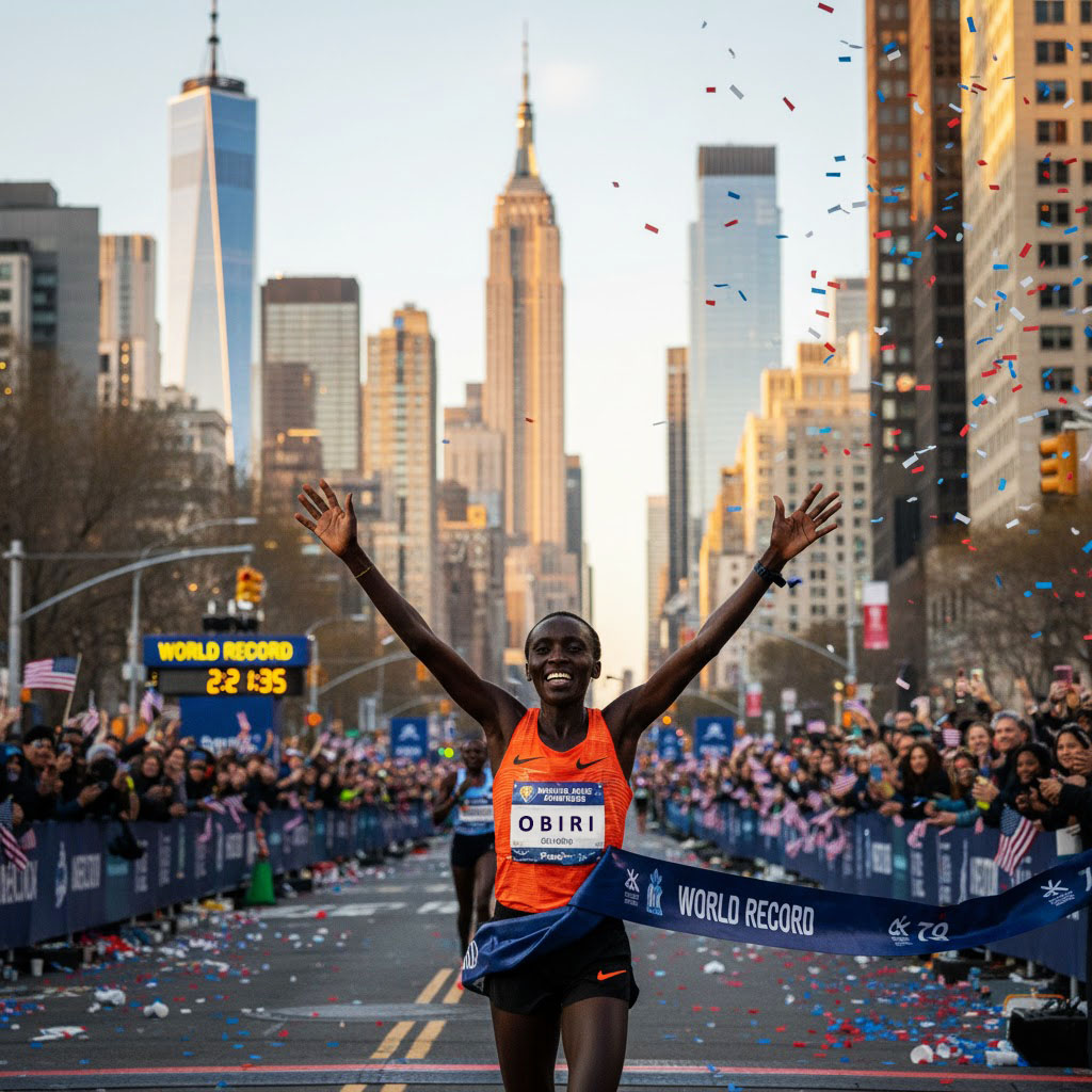 ¡Récord Histórico en la Gran Manzana! Obiri Rompe la Marca del Maratón de Nueva York