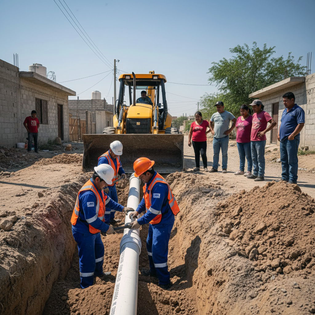 JMAS reporta caída de tomas clandestinas y arranca rehabilitaciones para 350 familias
