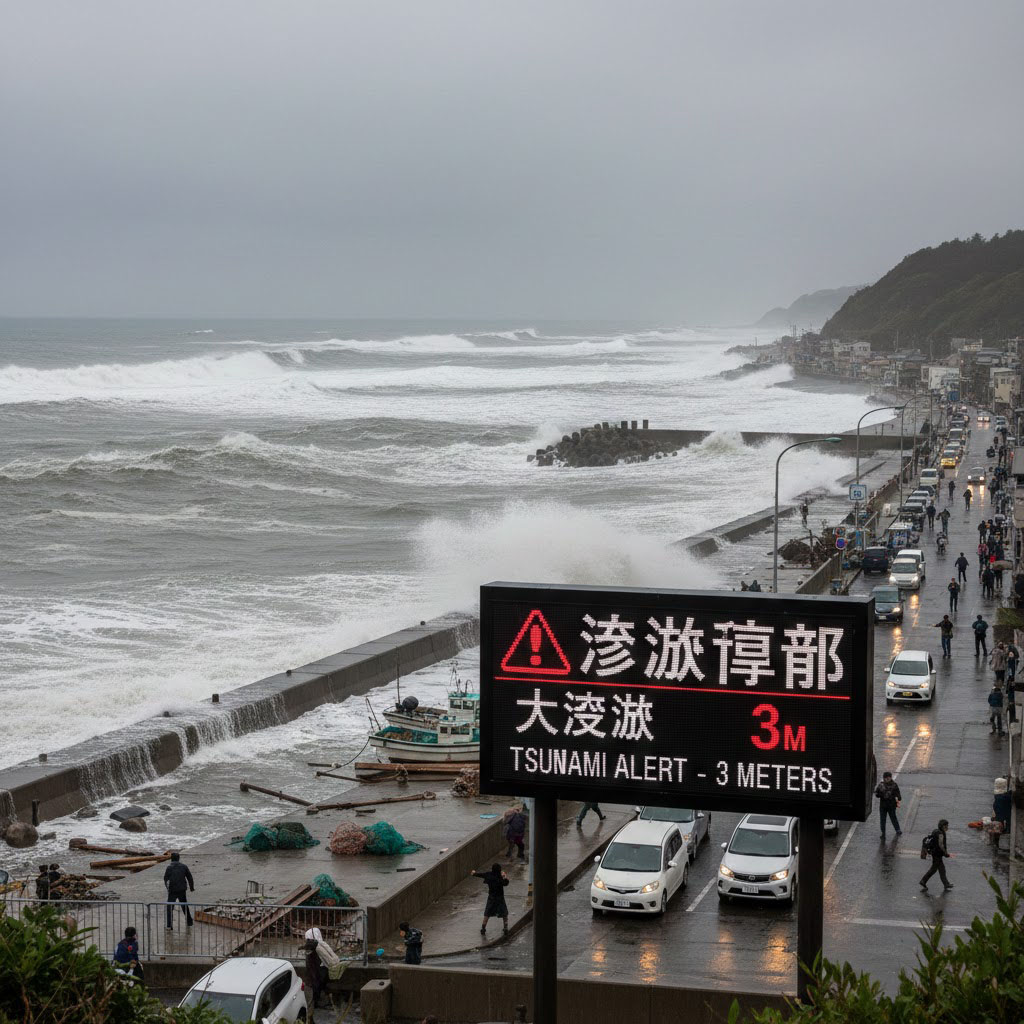 Alerta de tsunami Japón
