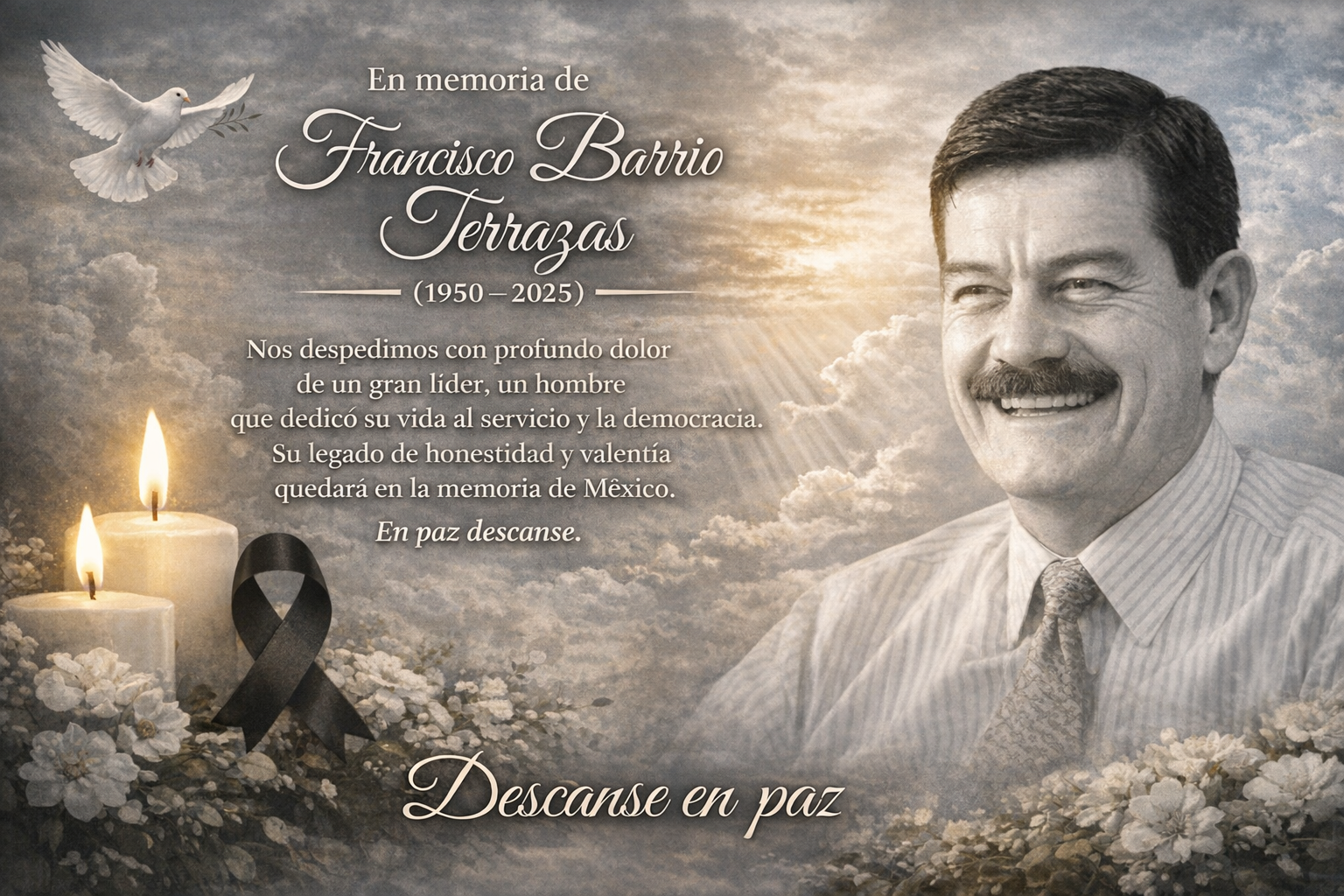Francisco Barrio Terrazas (1950–2025): el hombre que abrió la puerta a la alternancia en Chihuahua