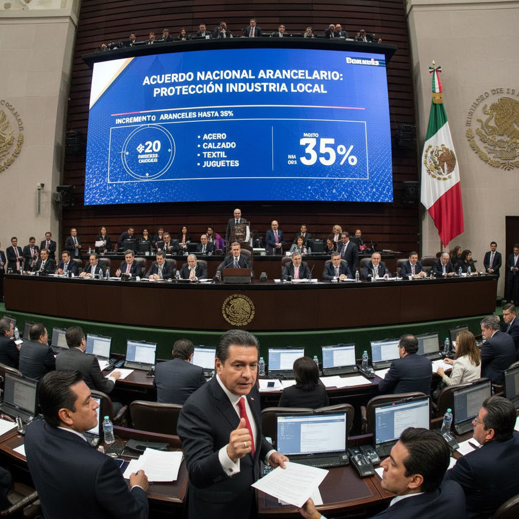 México eleva aranceles contra importaciones sin acuerdos