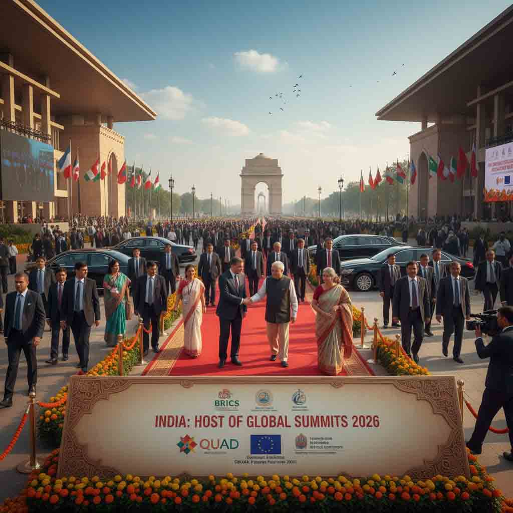 India se posiciona como anfitrión de múltiples cumbres globales de política exterior en 2026