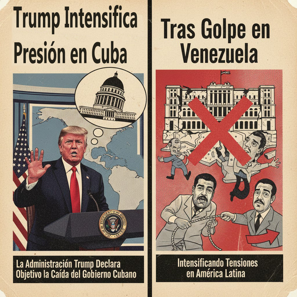 Trump intensifica presión sobre Cuba tras golpe en Venezuela