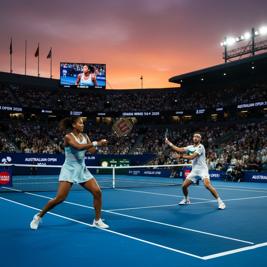 Naomi Osaka brilla en el Australian Open 2026 y Tsitsipas supera dificultades